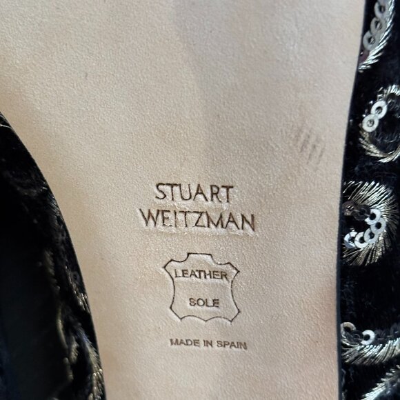Stuart Weitzman Pipe Mulearky Flat Mule - Picture 9 of 11